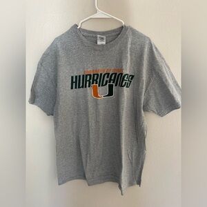 Miami Hurricanes Heavy Cotton Tee Shirt Size XL